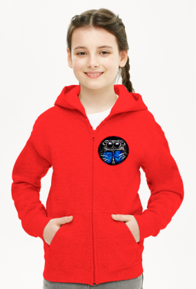 Bluza dziecięca z kapturem rozsuwana skakun