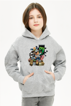Bluza Dziecięca z Kapturem Minecraft