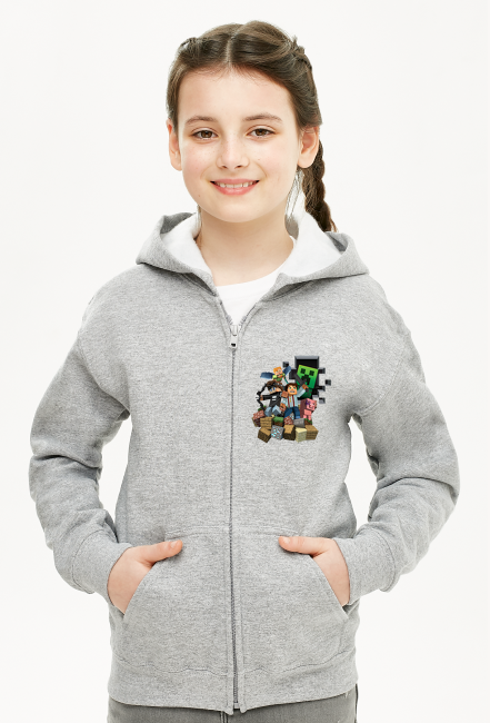 Bluza Dziecięca Rozpinana Minecraft