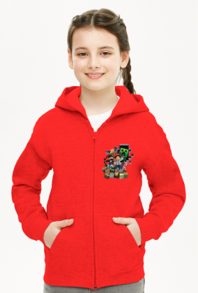 Bluza Dziecięca Rozpinana Minecraft