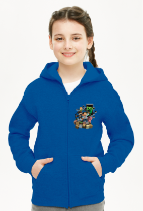 Bluza Dziecięca Rozpinana Minecraft