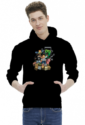 Bluza Męska z Kapturem Minecraft