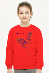 Bluza dziecięca "Kolorowy motyl"