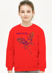 Bluza dziecięca "Kolorowy motyl"