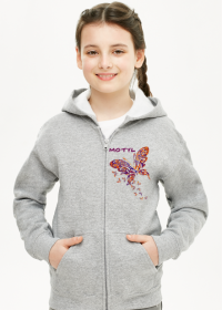 Bluza dziecięca rozpinana "Kolorowy motyl"