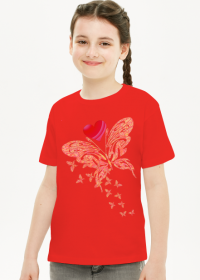 Koszulka dziecięca "Motyl z sercem"