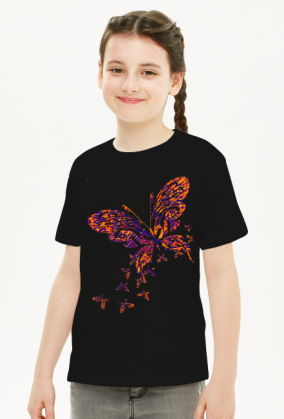 Koszulka dziecięca "Kolorowy motyl"
