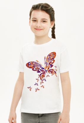 Koszulka dziecięca "Kolorowy motyl"