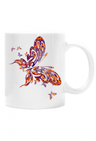 Kubek "Kolorowy motyl kukupu"