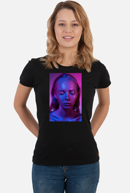 Neonowa modelka