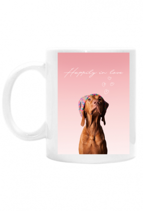 IN LOVE - Wyżeł Węgierski - kubek z psem