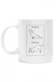 YOGA DOG - Buldog - kubek z psem
