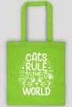 Torba bawełniana- CATS RULE THE WORLD
