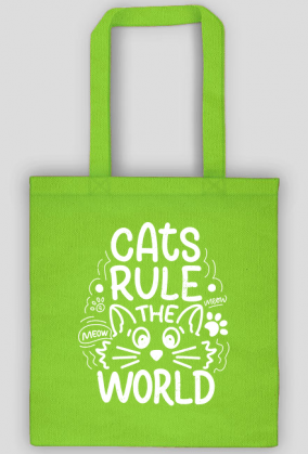 Torba bawełniana- CATS RULE THE WORLD