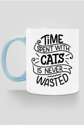 Kubek ceramiczny- TIME WITH CATS