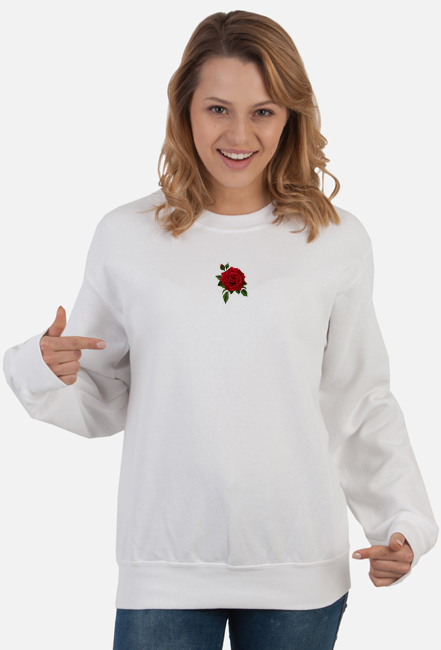 Bluza damska klasyczna "Roses"