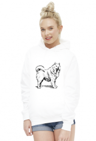 Bluza damska kapturem *Samoyed Love