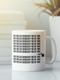 Kubek "IN RELATIONSHIP WITH INK"