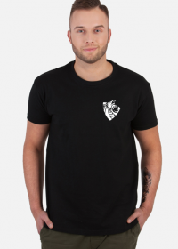 T-Shirt "WHITE-SHIELD" czarny