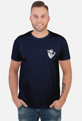 T-Shirt "WHITE-SHIELD" czarny