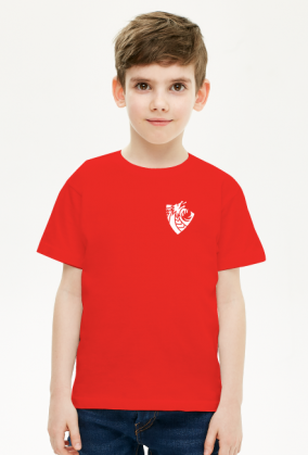 T-Shirt KIDS "WHITE-SHIELD" czarny