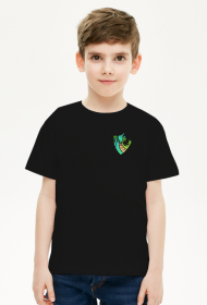 Limitowany T-Shirt KIDS "LIME-SHIELD" czarny