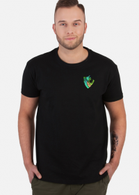 Limitowany T-Shirt "LIME-SHIELD" czarny