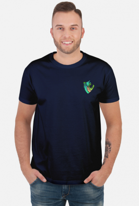 Limitowany T-Shirt "LIME-SHIELD" czarny