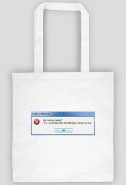 ERROR Adobe Photoshop - Ponieważ nie