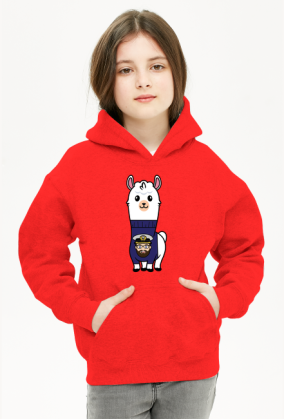 Bluza Dziecięca Z Kapturem Druvik Lama