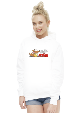 bluza damska z kapturem pies to jebau