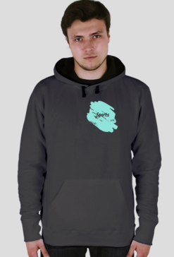 Bluza z czarnym kapturem Sports for men