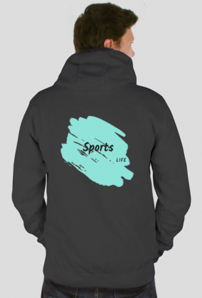 Bluza z czarnym kapturem Sports for men
