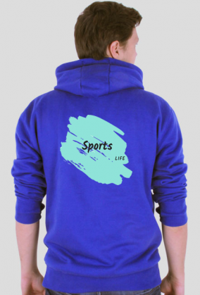 Bluza z czarnym kapturem Sports for men