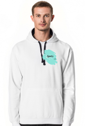 Bluza z czarnym kapturem Sports for men
