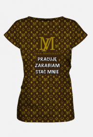 Koszulka damska Pracuje Zarabiam Stać mnie