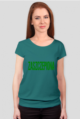 T-Shirt Damski ZASZCZEPIONA