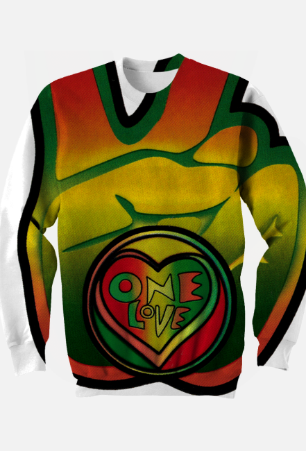 Bluza bez kaptura one love
