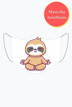Maseczka - Medytujący leniwiec