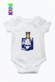 Body dziecięce Wolverine pocket kieszonka.