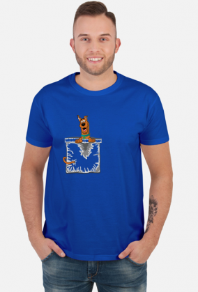 Koszulka męska Scooby Doo pocket kieszonka.