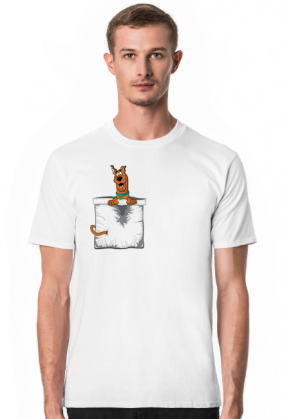 Koszulka męska Scooby Doo pocket kieszonka.