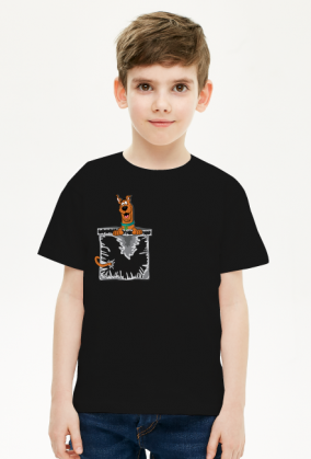 Koszulka chłopiec Scooby Doo pocket kieszonka.