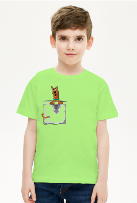 Koszulka chłopiec Scooby Doo pocket kieszonka.