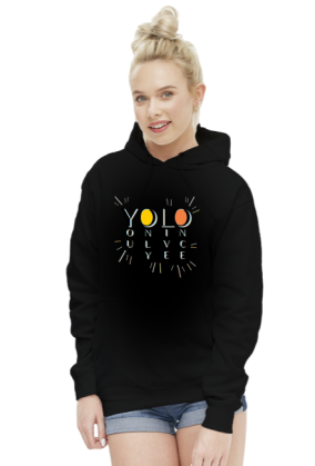 YOLO you only live once  - damska bluza z kapturem