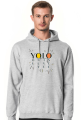 YOLO you only live once  - bluza męska z kapturem