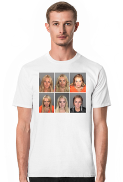 lindsay lohan mean girls wredne dziewczyny mugshots grunge tshirt