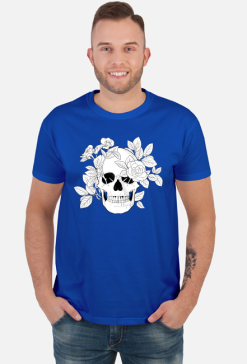 SkullGirl – Białe róże (czarno-białe)