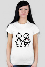 Zakochane dzieciaczki - koszulka damska