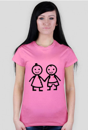 Zakochane dzieciaczki - koszulka damska